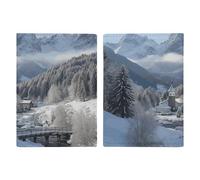 Winter Landscape in The Bavarian Alps Passport Holder for Travel PU Leather Passport Wallet Cover Organize Your Passports & Cards