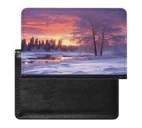 Winter Landscape Passport Holder Cover Passport Cover Protector Essentials with Credit Card Slots Slim Travel Wallet Covers Documents Organizer Protector for Man&Women