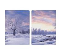Winter Landscape Passport Holder Slim PU Leather Passports Wallet Portable Passports Protector Passport Cover