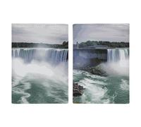 Winter Landscape Passport Wallet Travel Passport Holder Pu Passport Cover Slim Card Case Cover for Women Men Leather Holder Case Travelling Essentials, Niagara Falls, 20.3x13.8cm