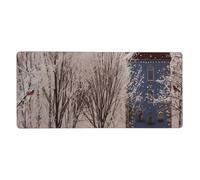 Winter Landscape Print Large Gaming Mouse Pad (90x40cm / 36x16in) Extended Desk Mat for Gaming & Work