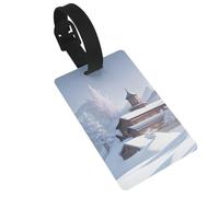 Winter Landscape Prints Luggage Tags are Lightweight Easy to Use and Quick to Identify for Travel Suitcases, and Duffel Bags.
