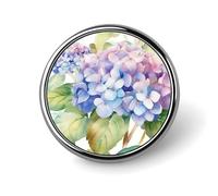 Winter Landscape Round Lapel Pin Brooch Badge Cute Tie Tack Pin for Hats, Clothing, Bags Unique Fashion Accessories Gift for Men & Women, Circular, Aluminum, no gemstone