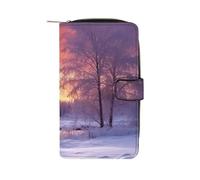 Winter Landscape Wallet Multifunctional Wallets for Men Compact Wallet Purse Passport Bag