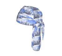 Winter Landscape1 Print Helmet Cap Quick Dry Cycling Skull Wrap Breathable Polyester Adjustable Adult Summer Beanie