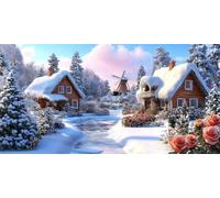 Winter Large Diamond Art, DIY Diamond Art Kits Adults 60x120cm n5w-120