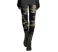 Winter Leggings for Women Stretchy High Waisted Camouflage Compression Leggings Plus Size Tummy Control Buttery Soft Thermal Warm Tights Wear with Tunic Tops,Camouflage,XXL