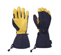 Winter Long Gloves for Skiing Motorcycle Sports Snowmobile Cycling Windproof Yellow Five Finger L