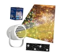 Winter magic snowfall effect USB projector creates realistic flakes for immersive holidays Adjustable light
