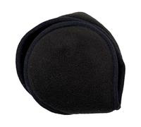 Winter Men Earmuffs, Big Size Foldable Polar Fleece Ear Warmers Women Adjustable Ear Muffs for Outdoor Activities (Black)