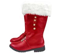 Winter Mens Boots Thermal Fur Lined Snow Ankle Boots Non-Slip Walking Shoes Soft Lining Warm Desert Combat Chukka Shoes for Outdoor Camping Red