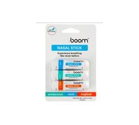 (Winter mint, ice mint, lemon orange) 3PCS BoomBoom Essential Oil & Menthol Inhaler Aromatherapy Inhaler Nasal Stick