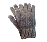 Winter Mittens 2026 Knit Screen Gloves Winter Five Finger Couple Cycling Plus Student Thickened Warm Retro Woman for Skiing Running Sports Outdoor Cycling (Dark Gray, One Size)