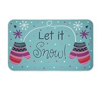Winter Mittens Let It Snow Anti-Fatigue Floor Mat, Ergonomic Cushioned Kitchen & Standing Mat with Non-Slip Backing, Eco-Friendly Comfort Mat, Design by Emily Cromwell, 30"x18"