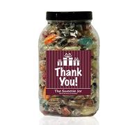 Winter Mixture 1.8kg Large Sweet Jar - A Personalised Gift Jar Filled with Your Favourite Retro Sweets! (Thank You)