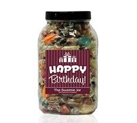 Winter Mixture 1.8kg Large Sweet Jar - A Personalised Gift Jar Filled with Your Favourite Retro Sweets! (Happy Birthday)