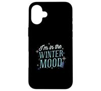 Winter motif with snowflakes as a fun winter mood Case for iPhone 16 Plus