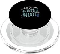 Winter motif with snowflakes as a fun winter mood PopSockets PopGrip for MagSafe