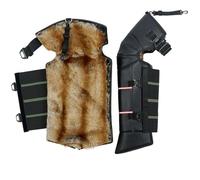 Winter Motorcycle Knee Guards For Warm Riding Wind And Cold Protection, Thickened And Extended Male Electric Vehicle Leg