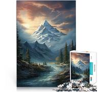 Winter mountains Adults 2000 Pieces Puzzle Help the brain exercise addictive toys to cultivate patience Enhance memory 70x100cm
