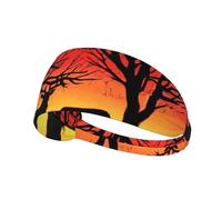 Winter Nature Deer Print Sports Headbands For Men Women, Moisture Wicking Sweat Band Elastic Wide Hair Bands,For Running, Cycling, Basketball, Gym Exercise, Football