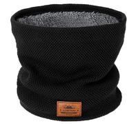 Winter Neck Warmer Double Thickened Scarf Fleece linging Snood Windproof and Dust Circle Loop Ski Riding Mask Men's/Women's Black