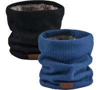 Winter Neck Warmer Fleece Lined Infinity Scarf Thicken Windproof and Dust Skiing