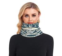 Winter Neck Warmer for Women and Men Fleece Cold Weather Neck Gaiter Ski Tube Scarf Thick Windproof Scarves Jolly Roger Pirates Artwork, Multicolor, One size