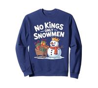 Winter NO KINGS ONLY SNOWMEN Justice Speak Crew Rights Sweatshirt