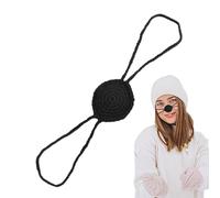 Winter Nose Heating, Tight Wool Paper Sign, Thick Thermal Nose Cover with Elastic Band, Funny and Functional Decoration for Frosty Days and Seasonal Outdoor Style for Women and Men