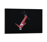 Winter Olympics Freestyle Skiing Canvas Poster Canvas Print Living Room Home Aesthetic Art Hanging Painting New Home Gift Modern Room Decoration 16 x 24 inches (40 x 60 cm)