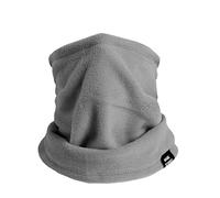 Winter Outdoor Fleece Men Snood Neck Tube Scarf Biker Ski Bandana Gaiter Beanie Hat for Mens Womens (Grey)