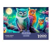 Winter OwlsInteractive 1000-Piece Jigsaw Puzzles for Adults Brimming with Challenging Puzzle Games for Both Genders - These Interactive Jigsaw Puzzles Are Made for Adults And Kids Age 12 Years Up 52x