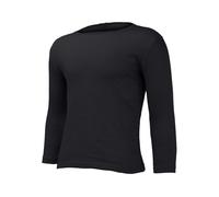 Winter Padded And Thickened Thermal Underwear Men's Large Size Can Be Worn Outside The Top Of The Large Size Foreign Trade Solid Color T Shirt Bottoming Shirt Men Pant Suit (Black, XL)