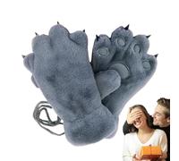 Winter Paw Gloves - Soft Plush Claw Mitten - Soft Animal Paw Gloves for Winter Accessories, Winter Warm Plush Gloves for Women