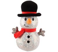 Winter Paws Christmas Disco Toy - Snowman - Features an Iridescent, Disco Finish That Shimmers Under the Lights - Perfect for Gentle Play, Cuddles