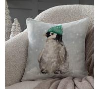 Winter Penguin Printed Cushion Evans Lichfield Multi 43cm x 43cm