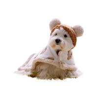 Winter Pet Dog Clothes Cloak Blanket French Bulldog Puppy Warm Windproof Jacket Dog Clothes Fit Fit For Small Dogs Chihuahua Dog Coat(Coffee,S)