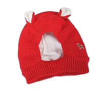 Winter Pet Knitted Hat Cute Warm Dog Cap Quiet Ears Muffs Noise Protection Hat Red, Pet Hats