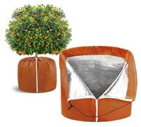Winter Plant Pot Covers - Protective Thermal Waterproof, Insulated Sleeve, Durable Cover With Adjustable Drawstring | For Outdoor Patio Orchard Yard Balcony Garden Shrubs Fruit Trees Enhancing Plant