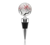 Winter Plum Grove Wine Stoppers Reusable Wine Bottle Stopper Decorative Champagne Stoppers Silicone Beverage Bottle Sealer Keep Fresh, Leakproof Wines Saver for Bar Party Decor