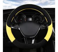 Winter Plus D Shape Car Steering Wheel Cover For Golf 7 Scirocco Bettle 2012-2021 Auto Accesories(YELLOw)