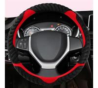 Winter Plush Car Steering Wheels Cover For Suzuki For Swift 2011 2012 2013 2014 2015 2016 Auto Accessories(Rosso)
