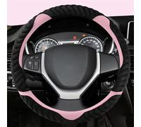 Winter Plush Car Steering Wheels Cover For Suzuki For Swift 2011 2012 2013 2014 2015 2016 Auto Accessories(PINK)