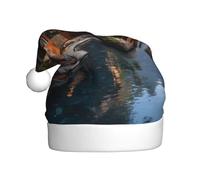 Winter Plush Hat with Stylish Ancient House Patterns Light and Warm Suitable for Holidays and Winter Parties Black