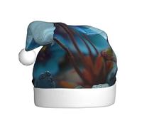 Winter Plush Hat with Stylish Blue Serenity Patterns Light and Warm Suitable for Holidays and Winter Parties