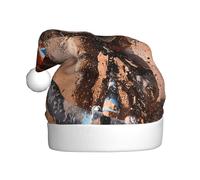 Winter Plush Hat with Stylish Into The Wild Patterns Light and Warm Suitable for Holidays and Winter Parties Black