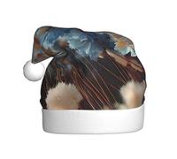 Winter Plush Hat with Stylish Petals of Tranquility Patterns Light and Warm Suitable for Holidays and Winter Parties Black