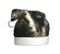 Winter Plush Hat with Stylish Puppy Looking at The Sun Patterns Light and Warm Suitable for Holidays and Winter Parties Black