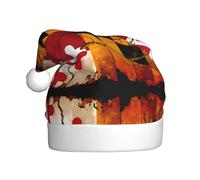 Winter Plush Hat with Stylish Vintage Wooden Maryland Flag Patterns Light and Warm Suitable for Holidays and Winter Parties Black